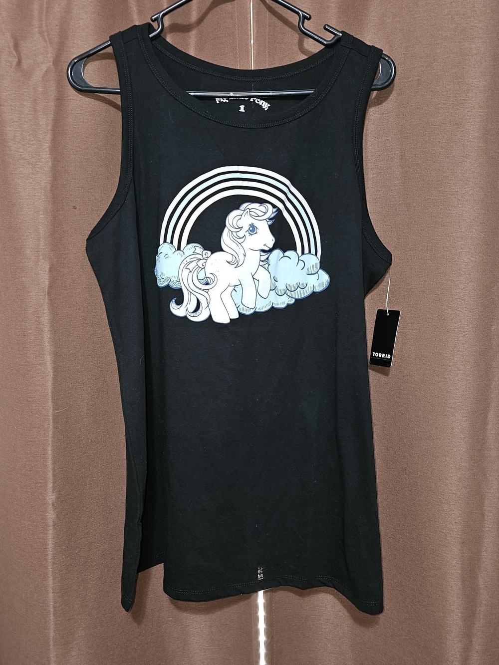 Torrid Black Tank with Pastel My Little Pony Graphic